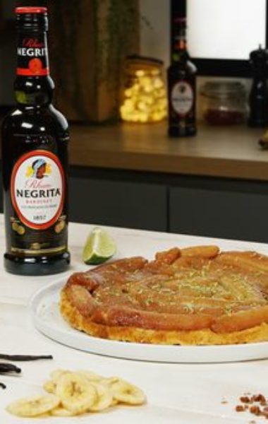 Tarte tatin aux bananes caramélisées au Rhum