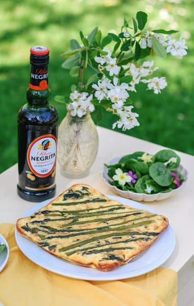 La frittata aux légumes de printemps et rhum Negrita